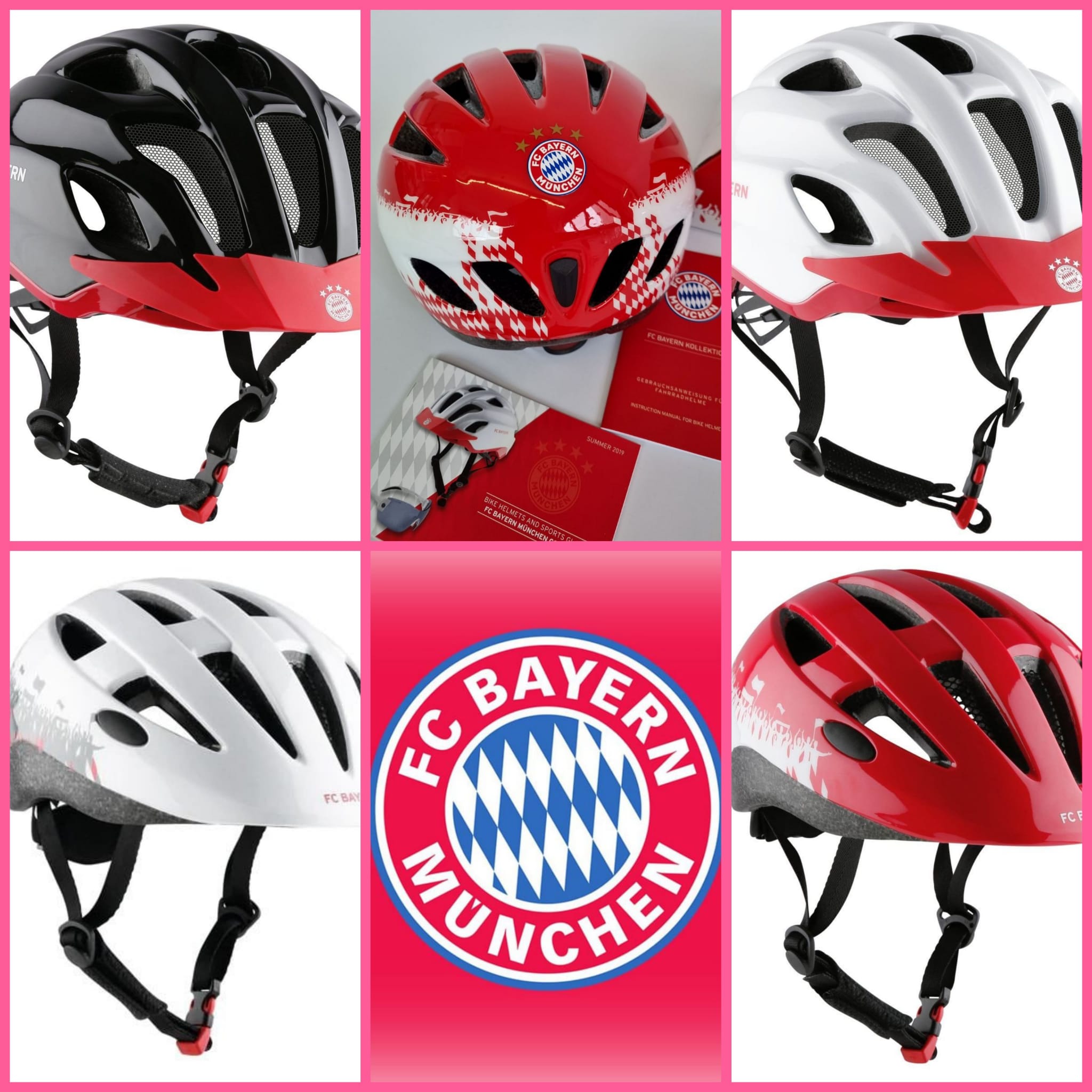 Cycling helmets from FC Bayern München