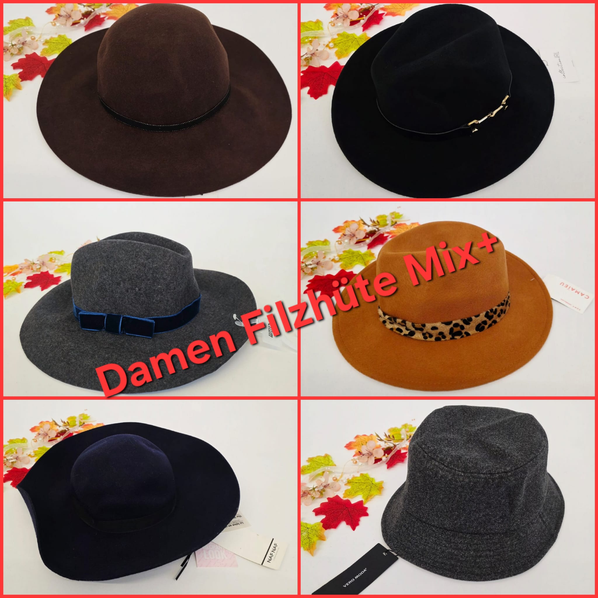 080087 Women’s Felt Hats Mix +