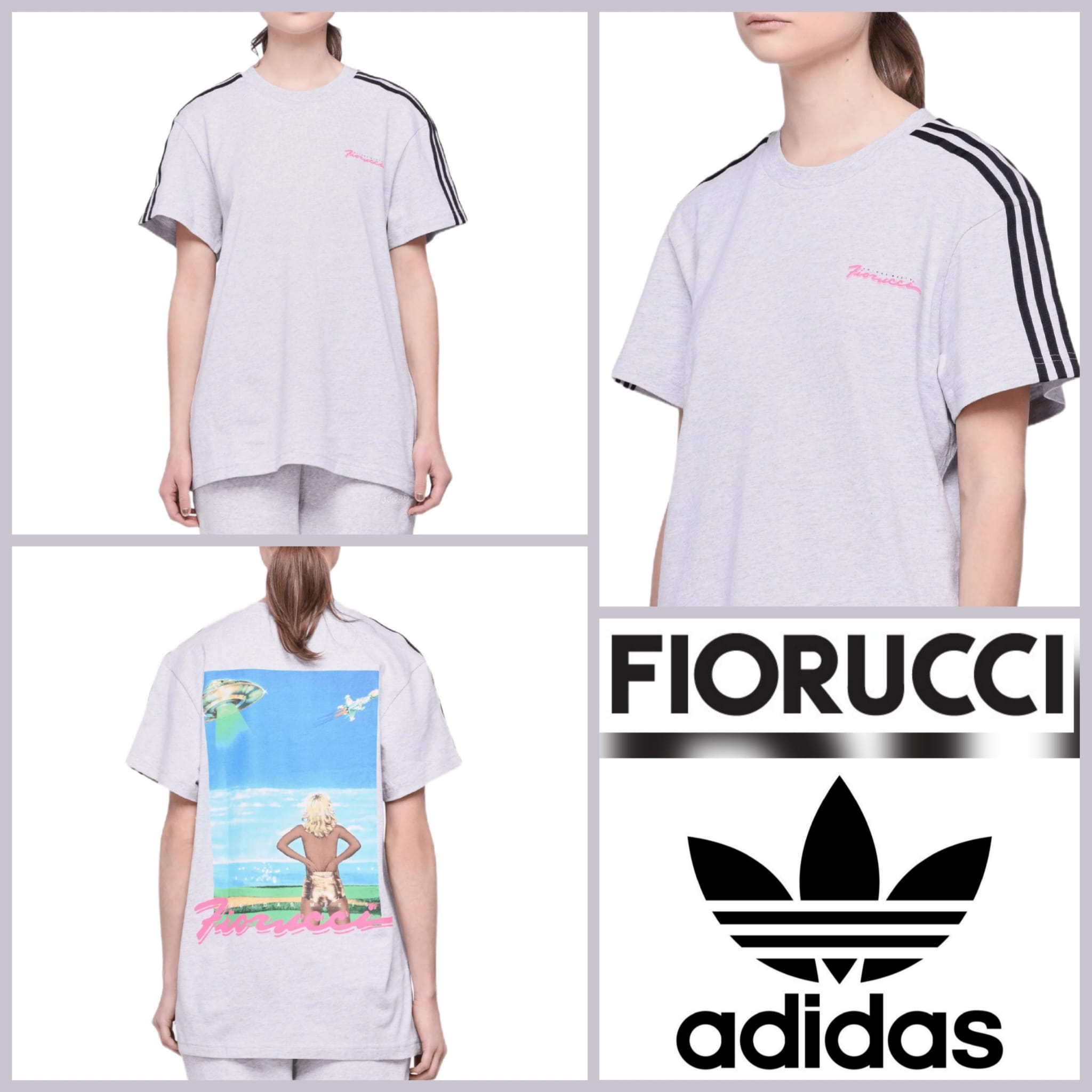 020251 Женская футболка Adidas Originals x Fiorucci