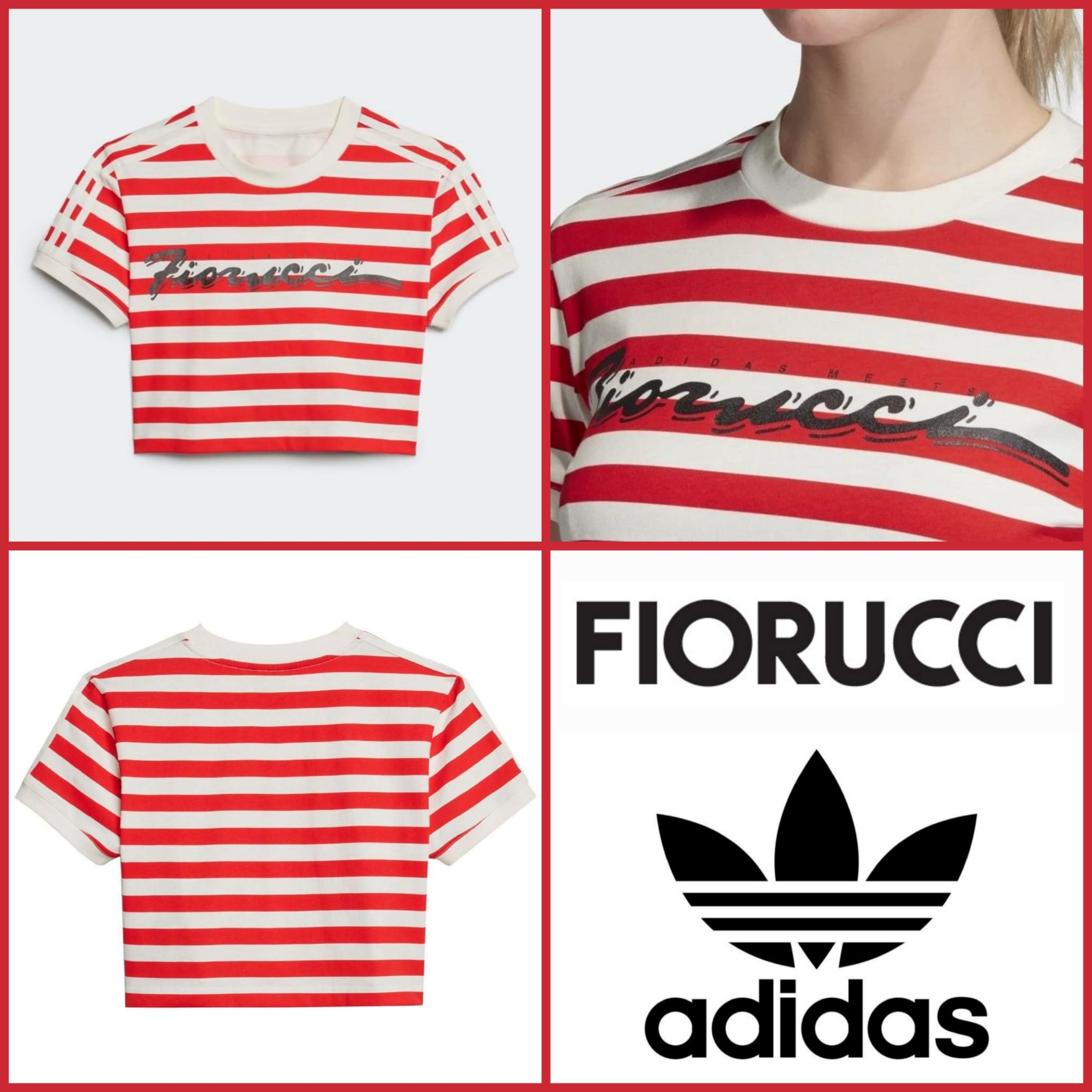 020252 Футболка adidas Originals x Fiorucci для женщин