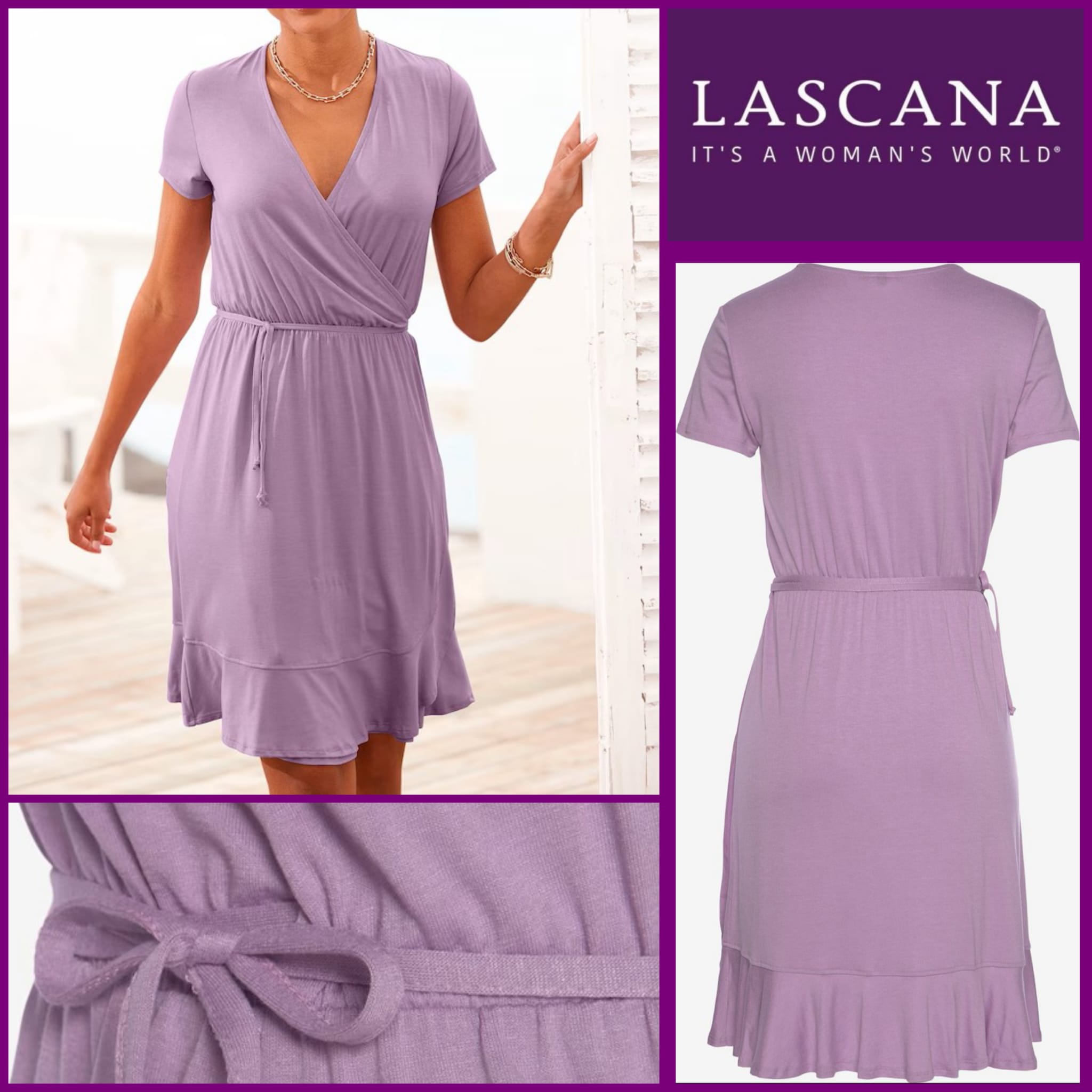 020258 Women’s wrap dress Lascana