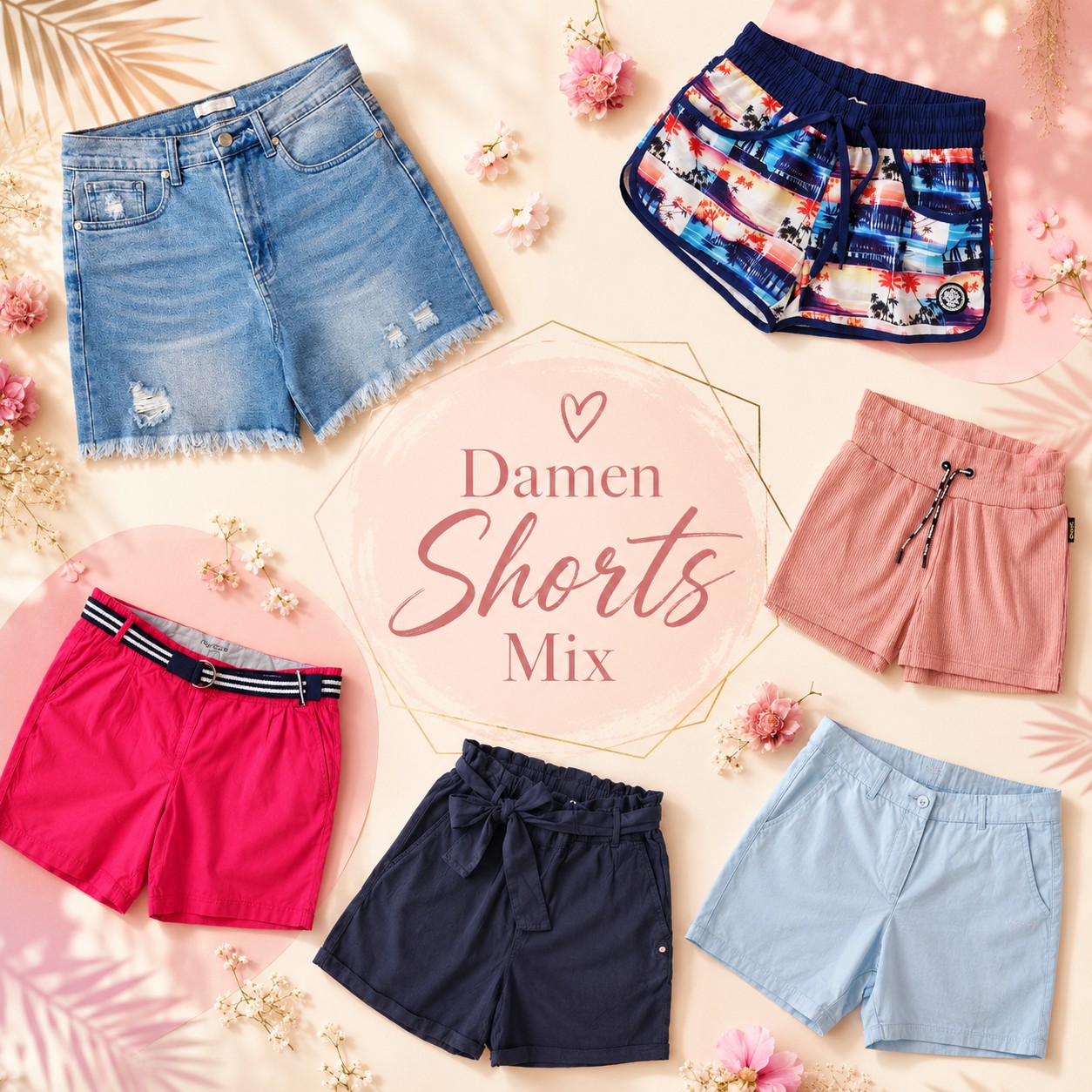 020239 Damen Shorts Mix