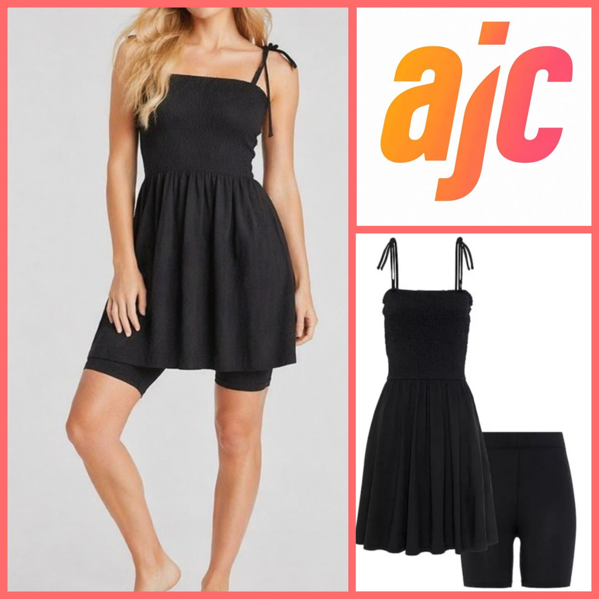 020281 Ensemble femme – robe + short AJC