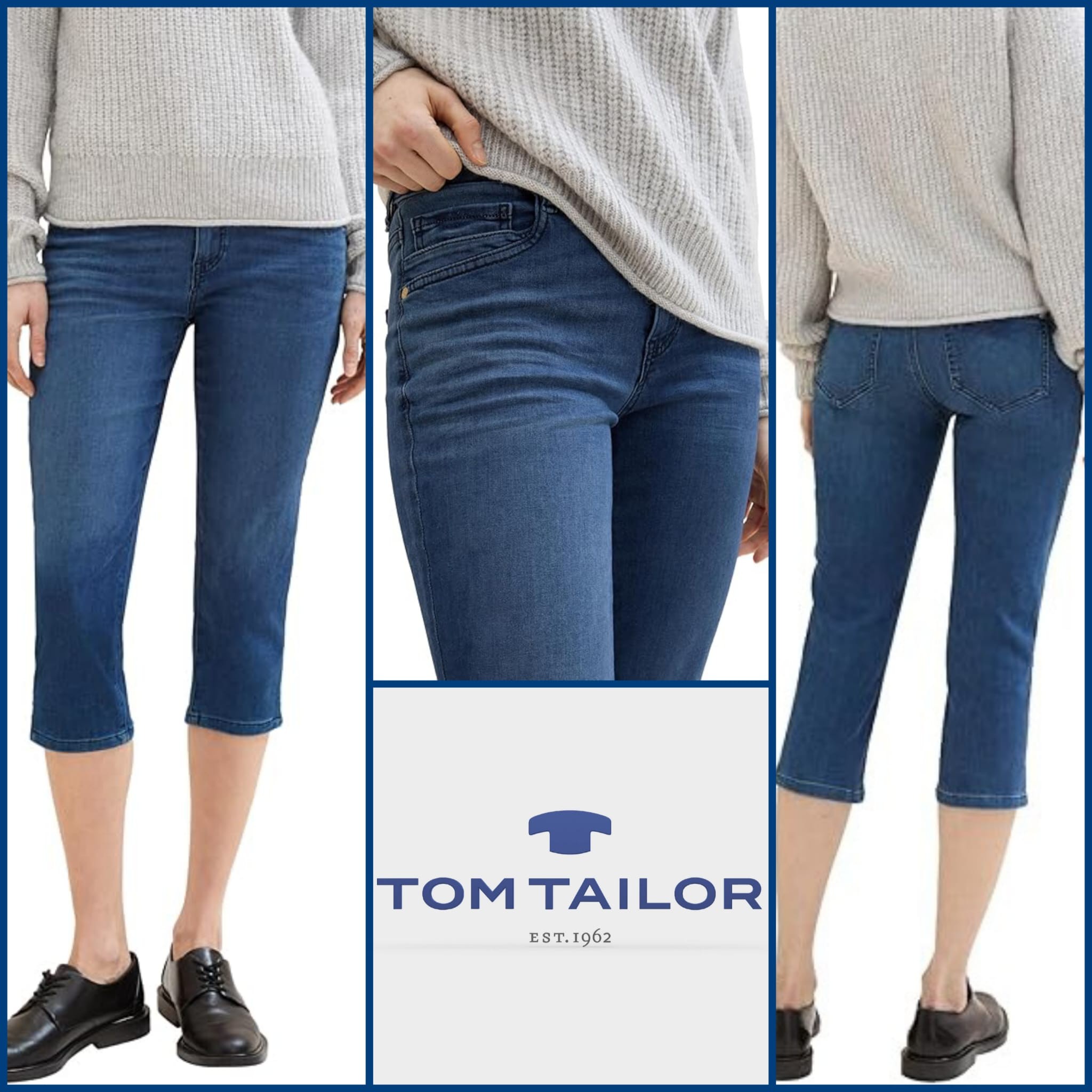 020289 Женские джинсовые капри Tom Tailor