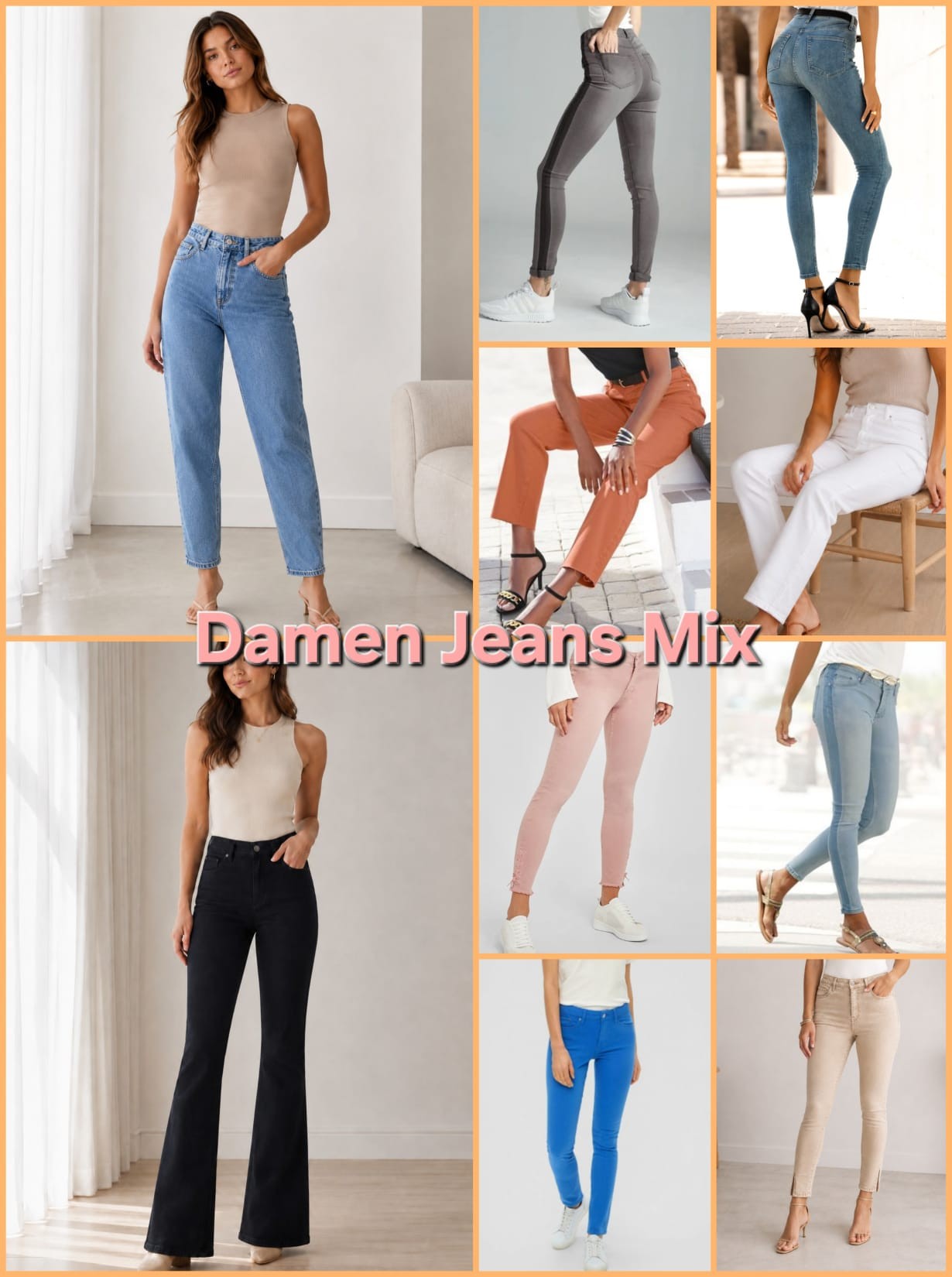 020292 Mix de jeans femme
