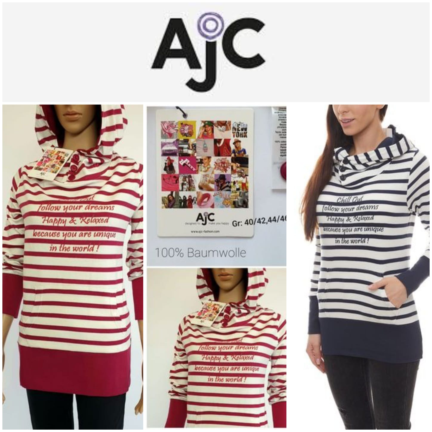 AJC Sweatshirt für Mädchen und Frauen