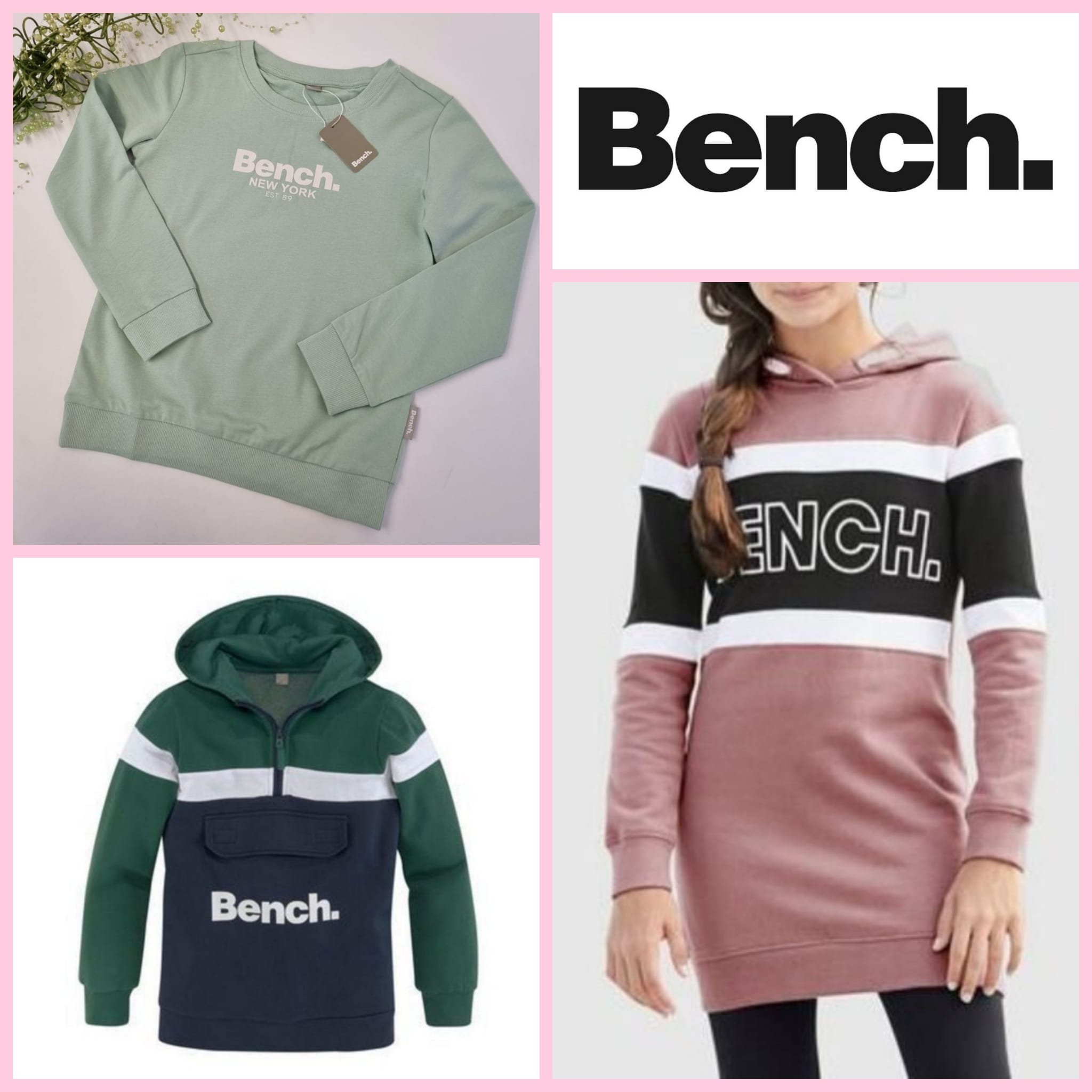 Mix of sweatshirts for teenagers from Bench