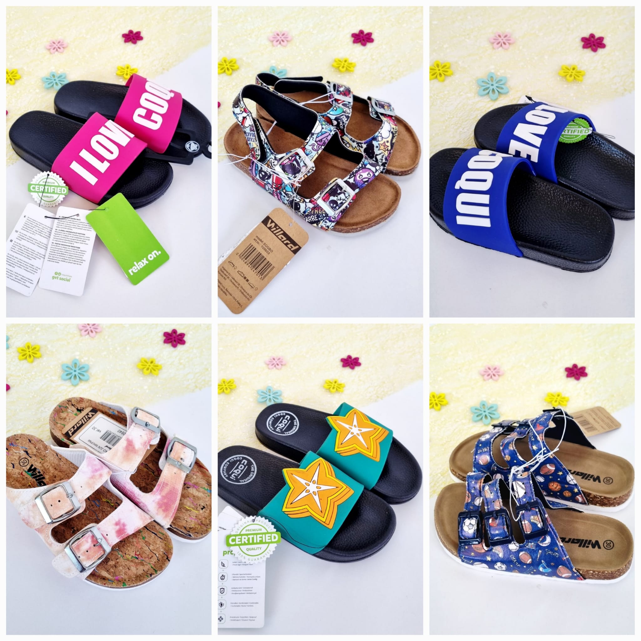 060081 Kids Flip-Flops Mix