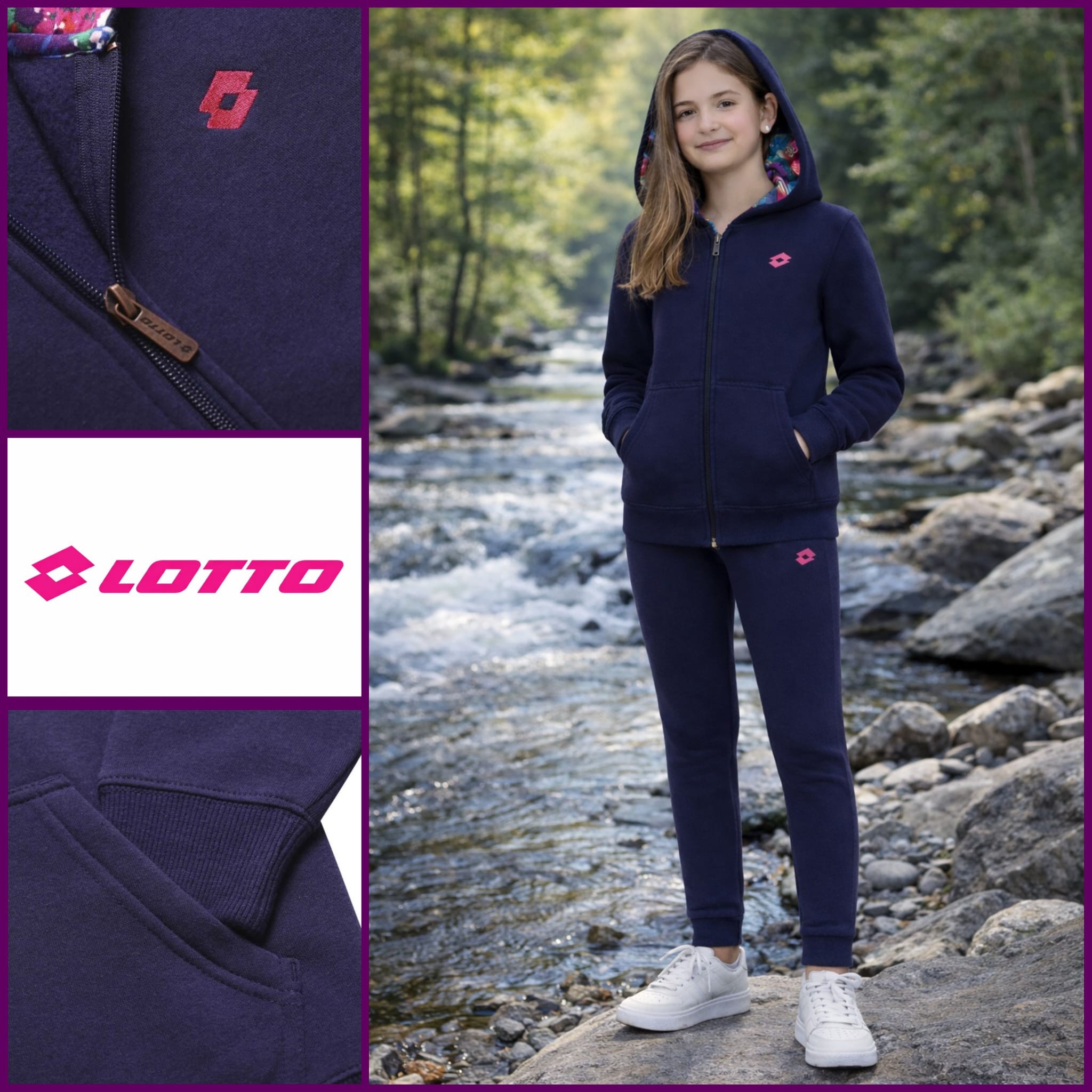 040076 Girls’ Tracksuit Lotto