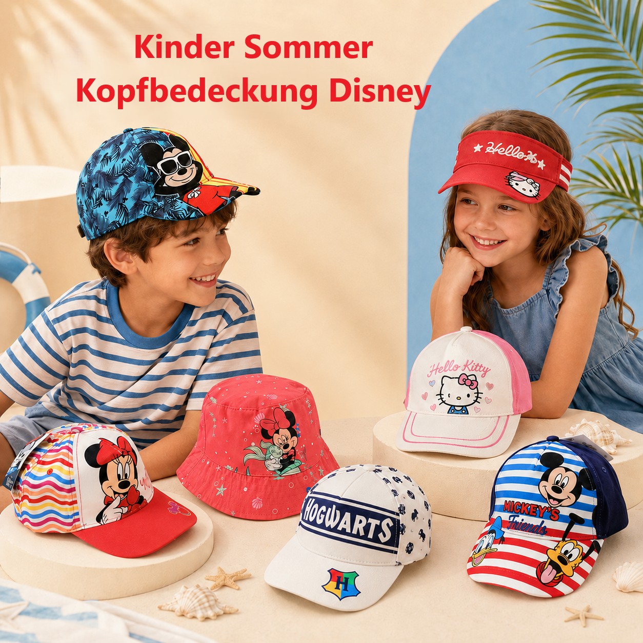 040087 Disney Kids' Summer Headwear Mix