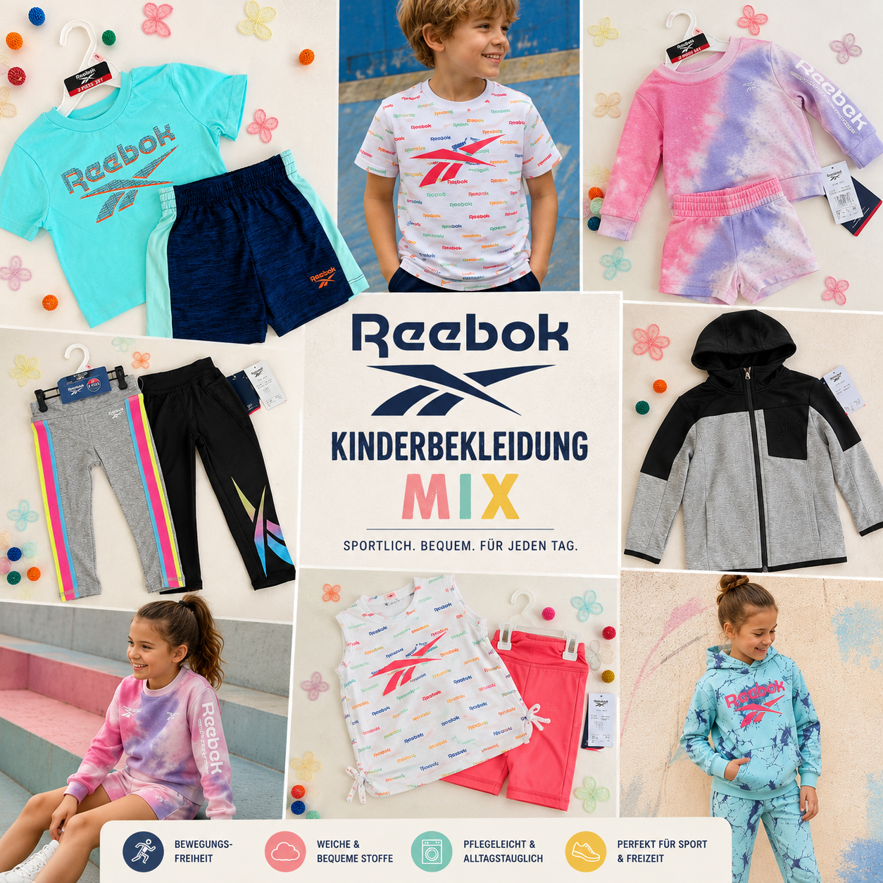 040092 Reebok Kinderbekleidung Mix
