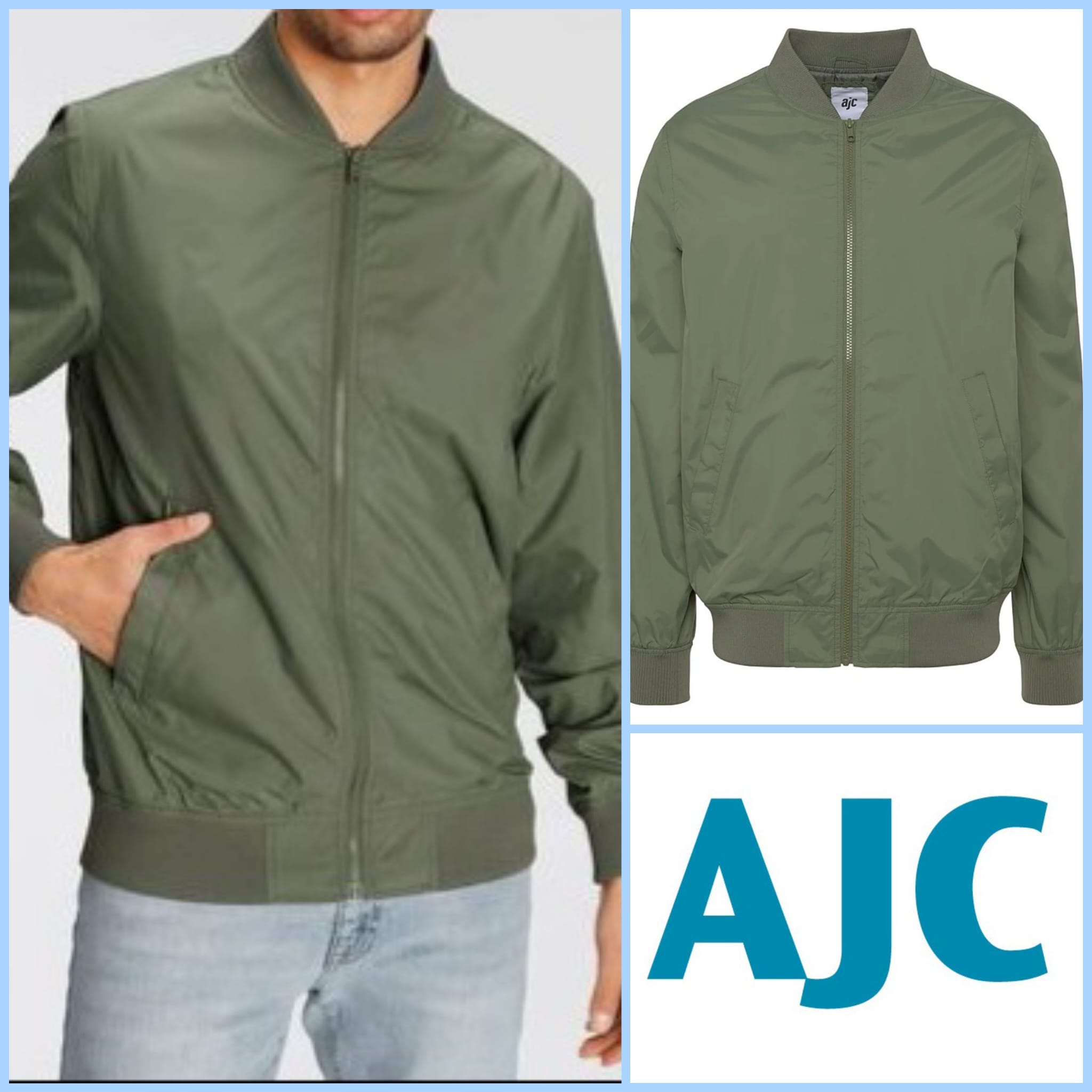 Мужские куртки-бомберы XL+ от AJC