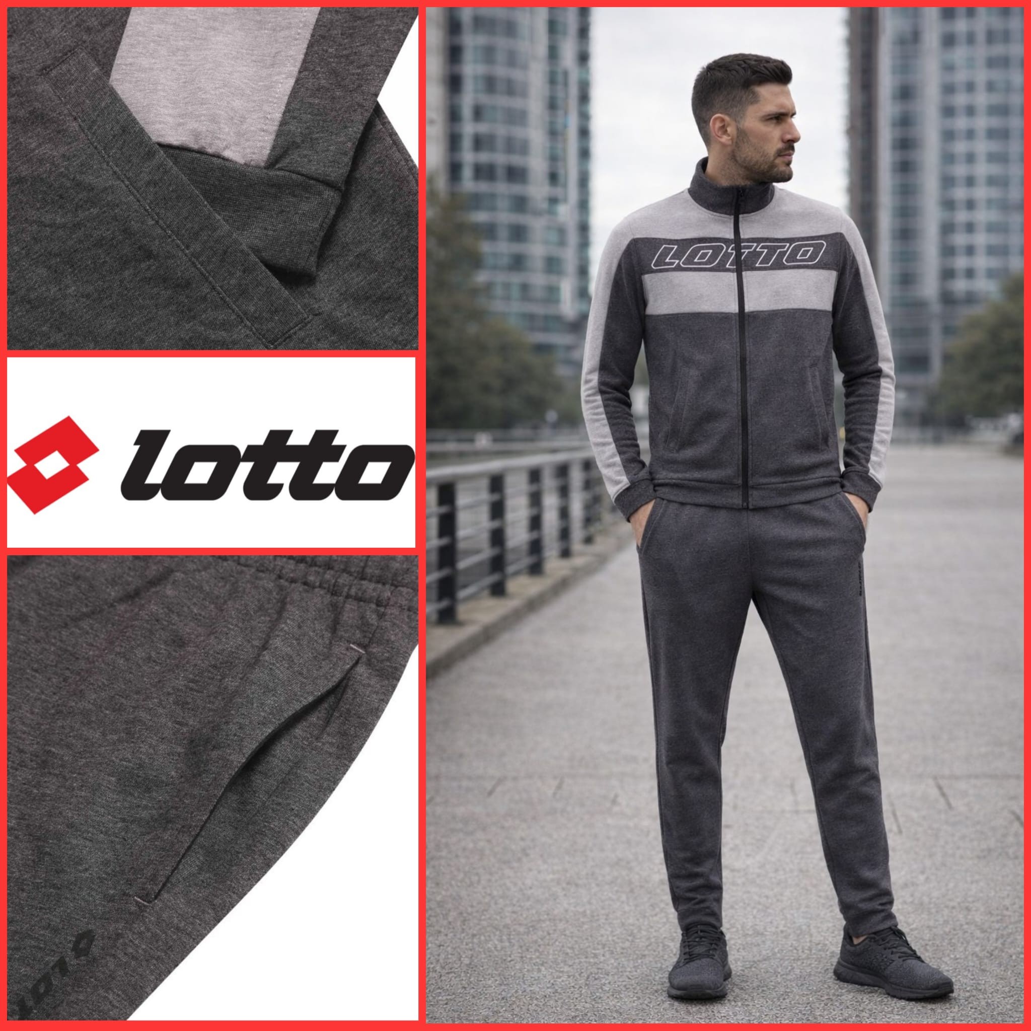 010110 Мужской спортивный костюм Lotto