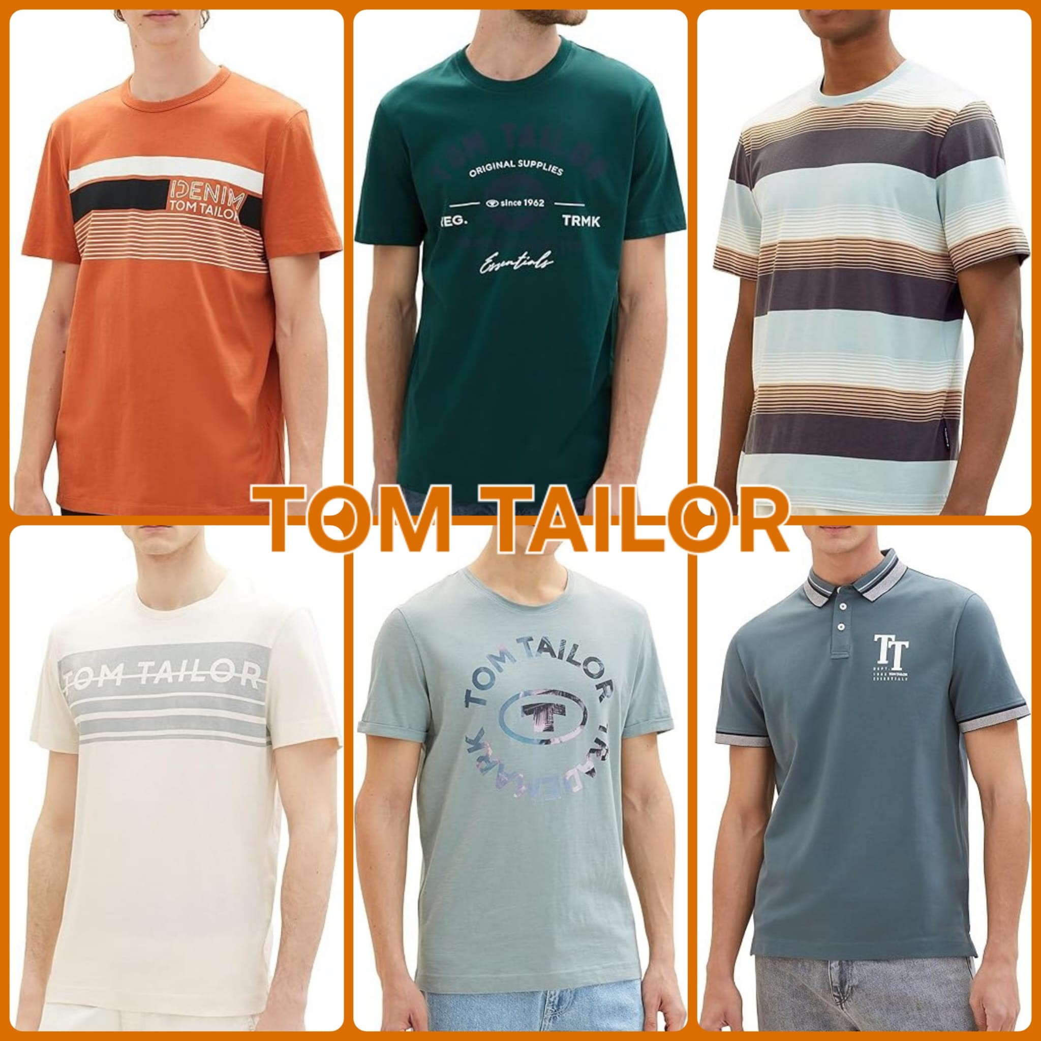 010113 Men’s T-Shirts &amp; Polo Shirts Mix Tom Tailor