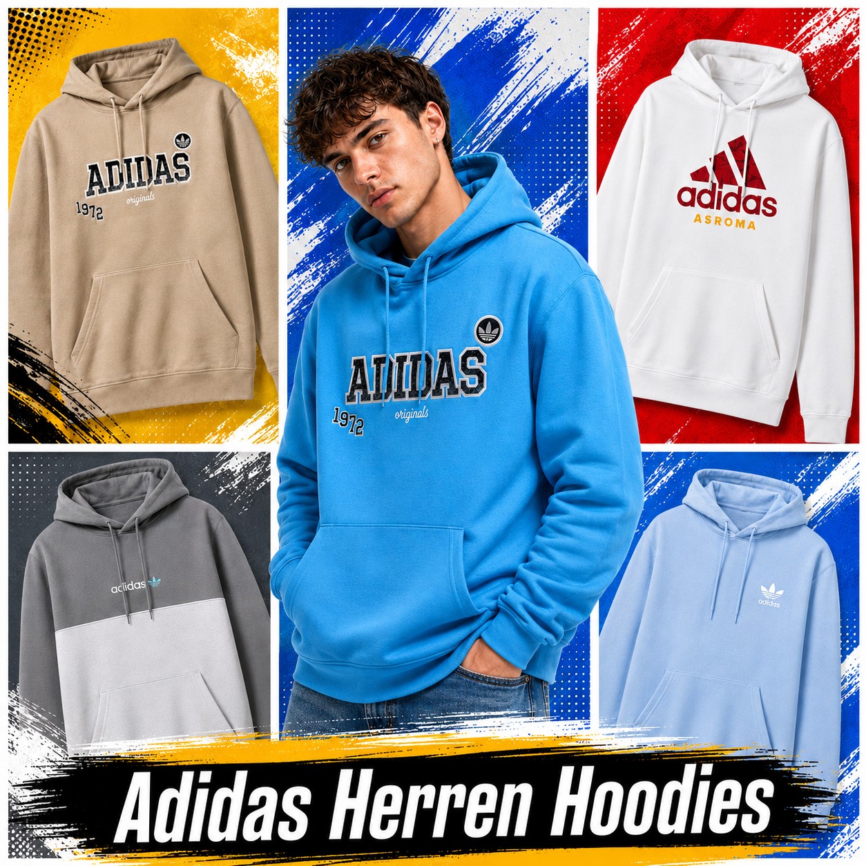 010126 Мужские худи Adidas