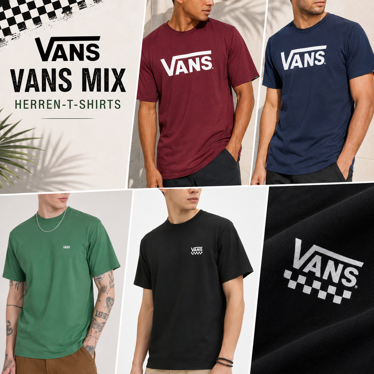 010128 Микс мужских футболок Vans