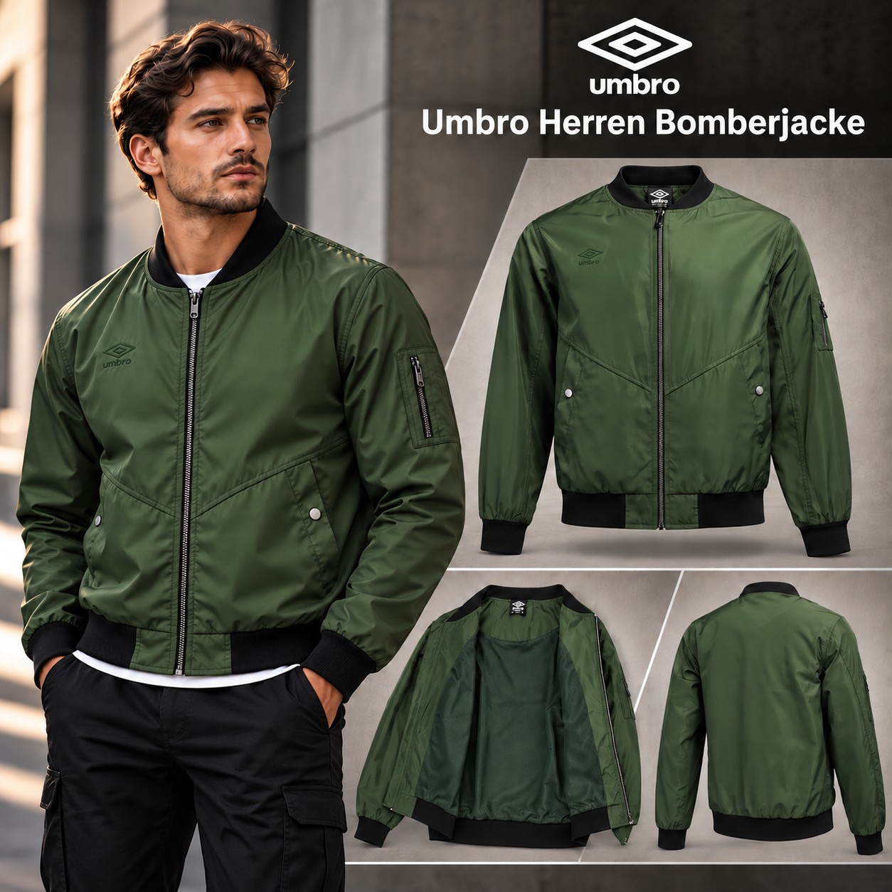 050235 Blouson bomber pour homme Umbro