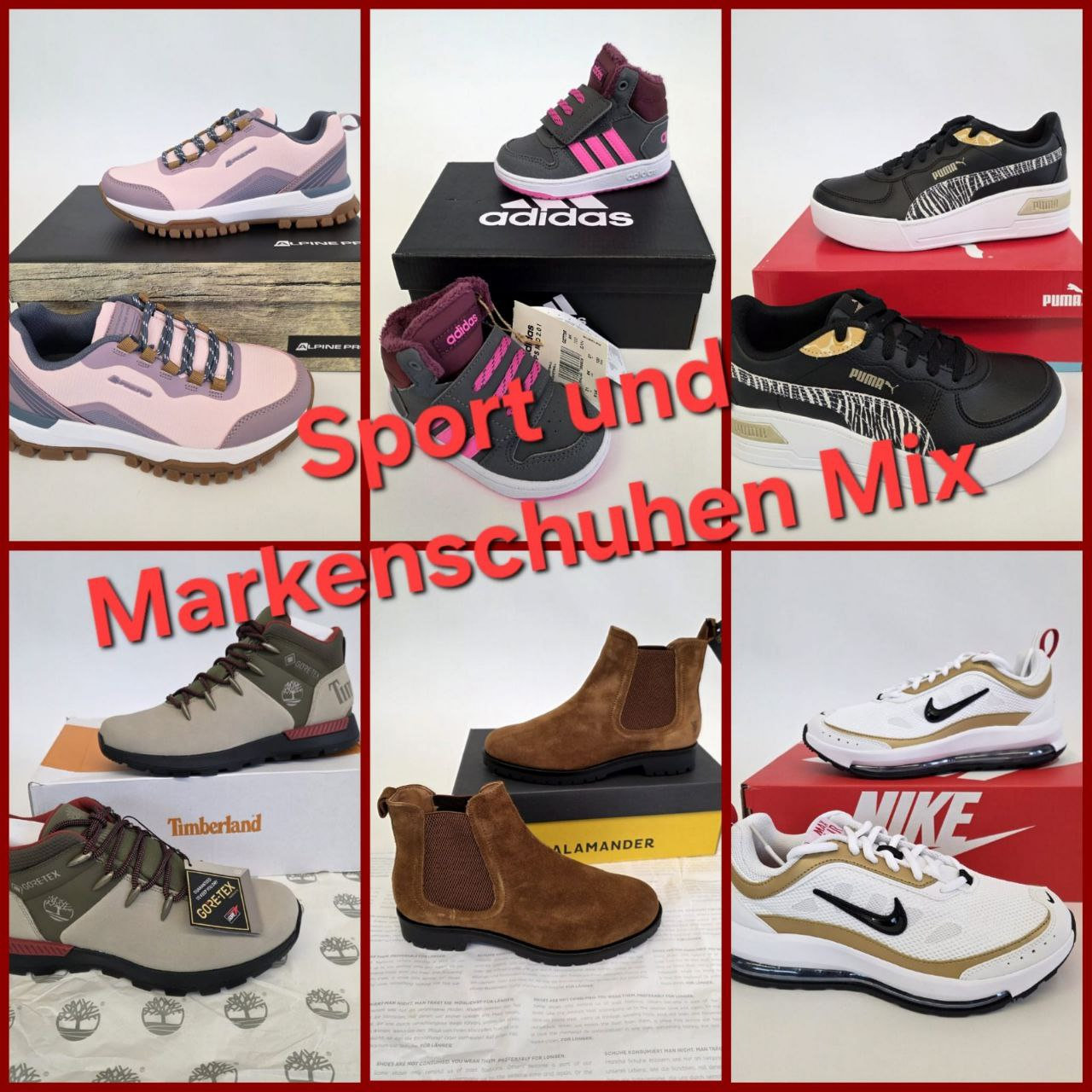 060082 Mix of sports and branded shoes