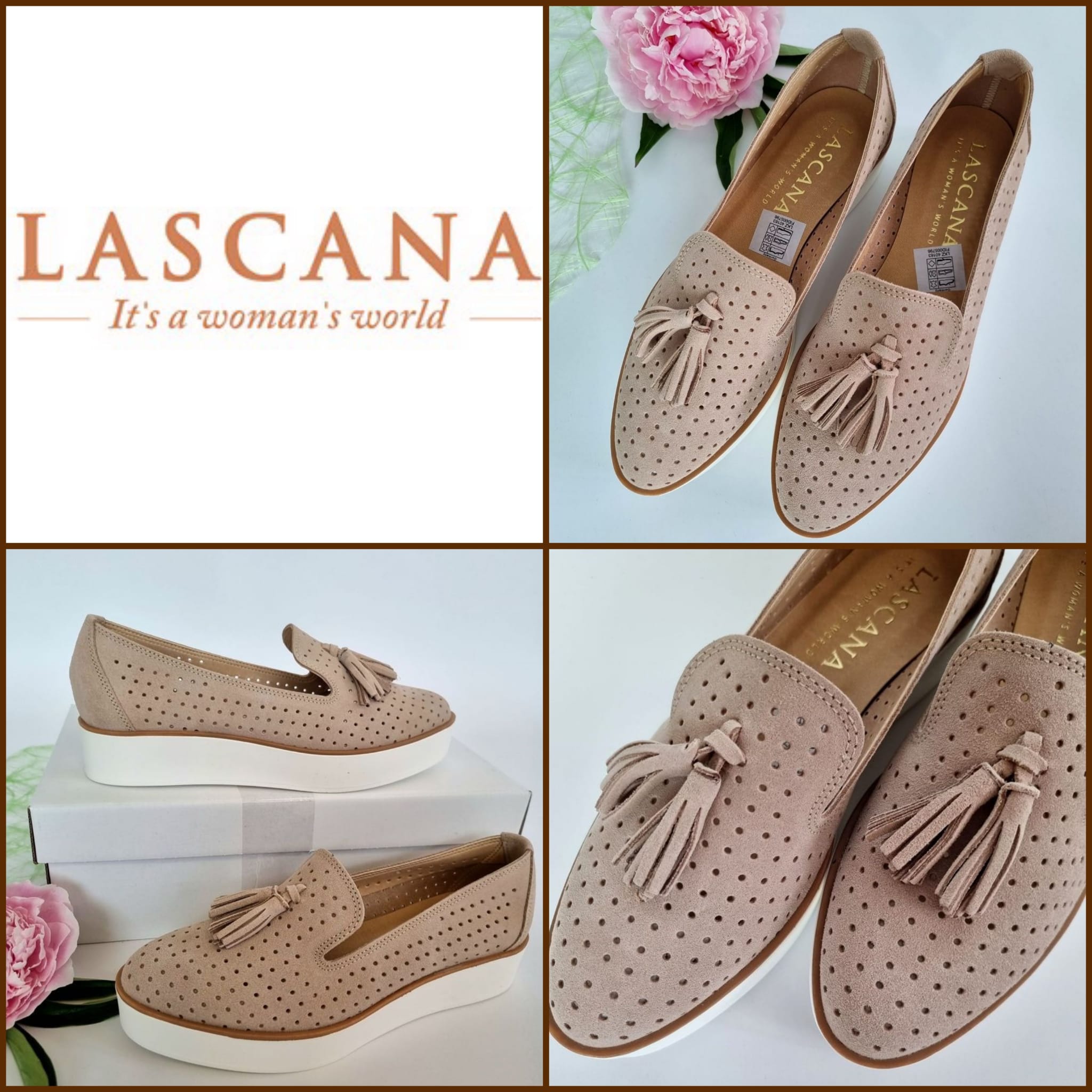060051 Women's leather slippers from Lascana