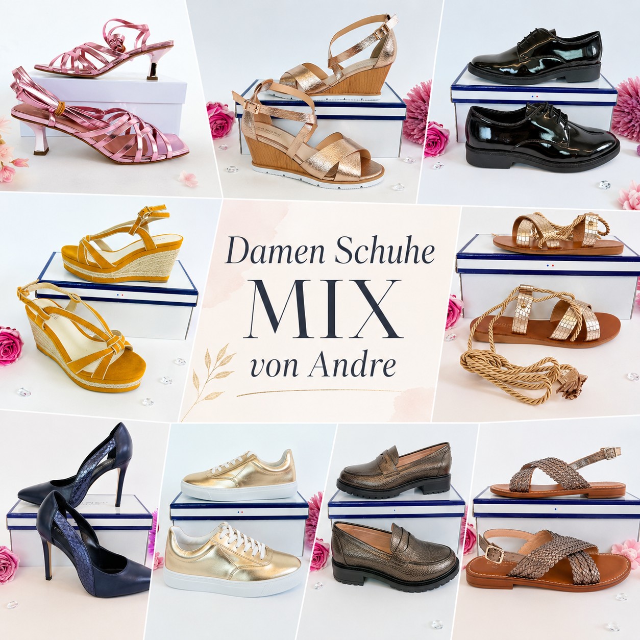 060135 Mix de chaussures femme Andre
