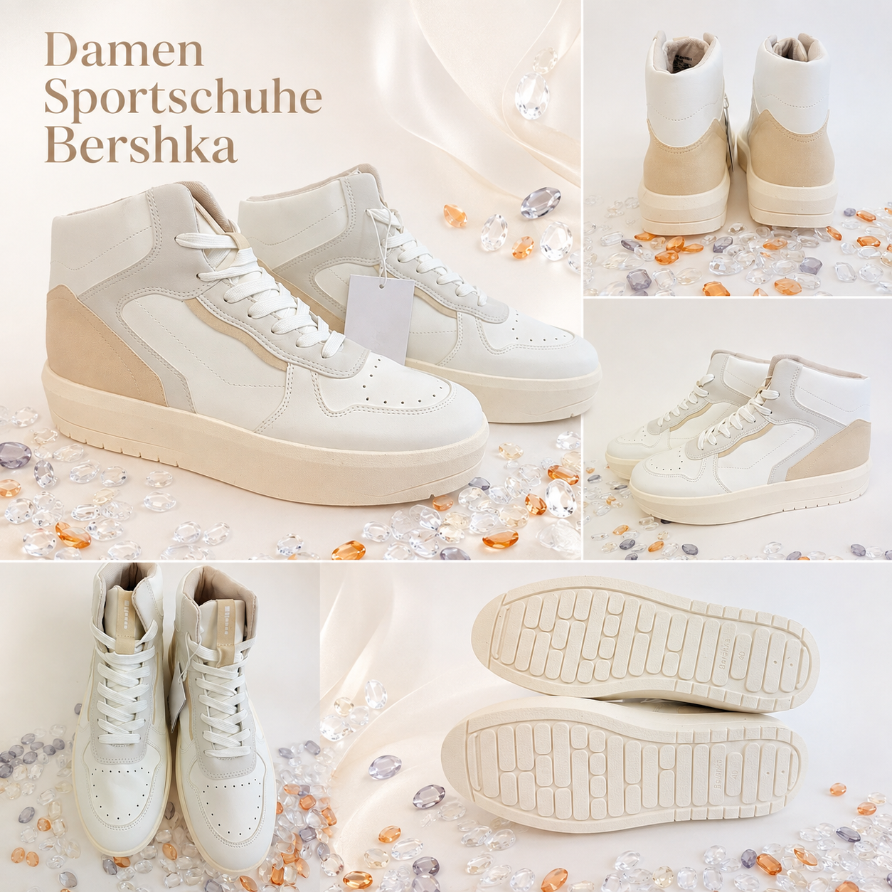 060151 Bershka Damen High-Top-Sneaker