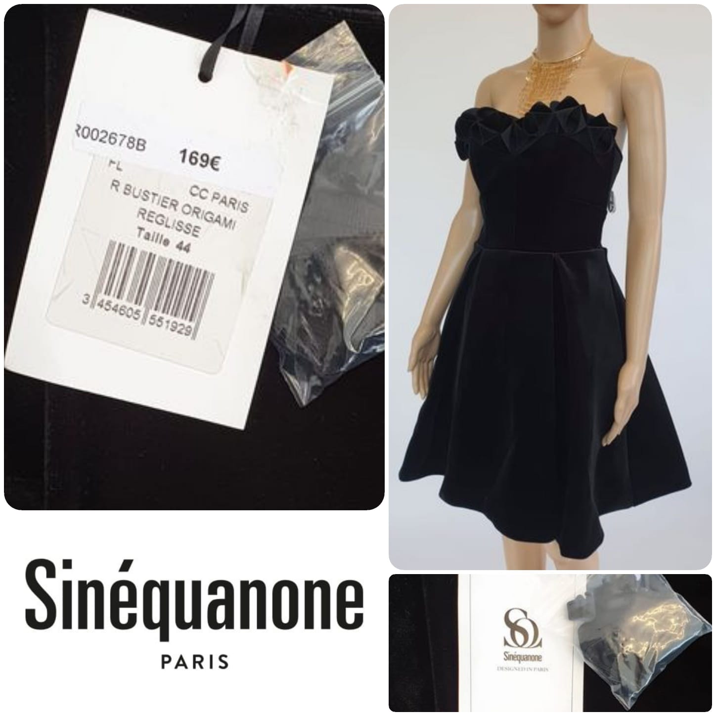 Schwarzes Kleid von Sinéquanone Paris