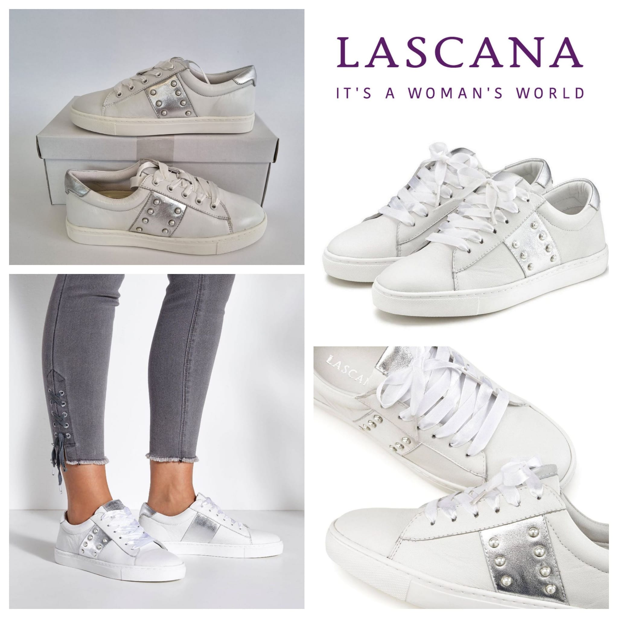 Женские кожаные кроссовки от Lascana