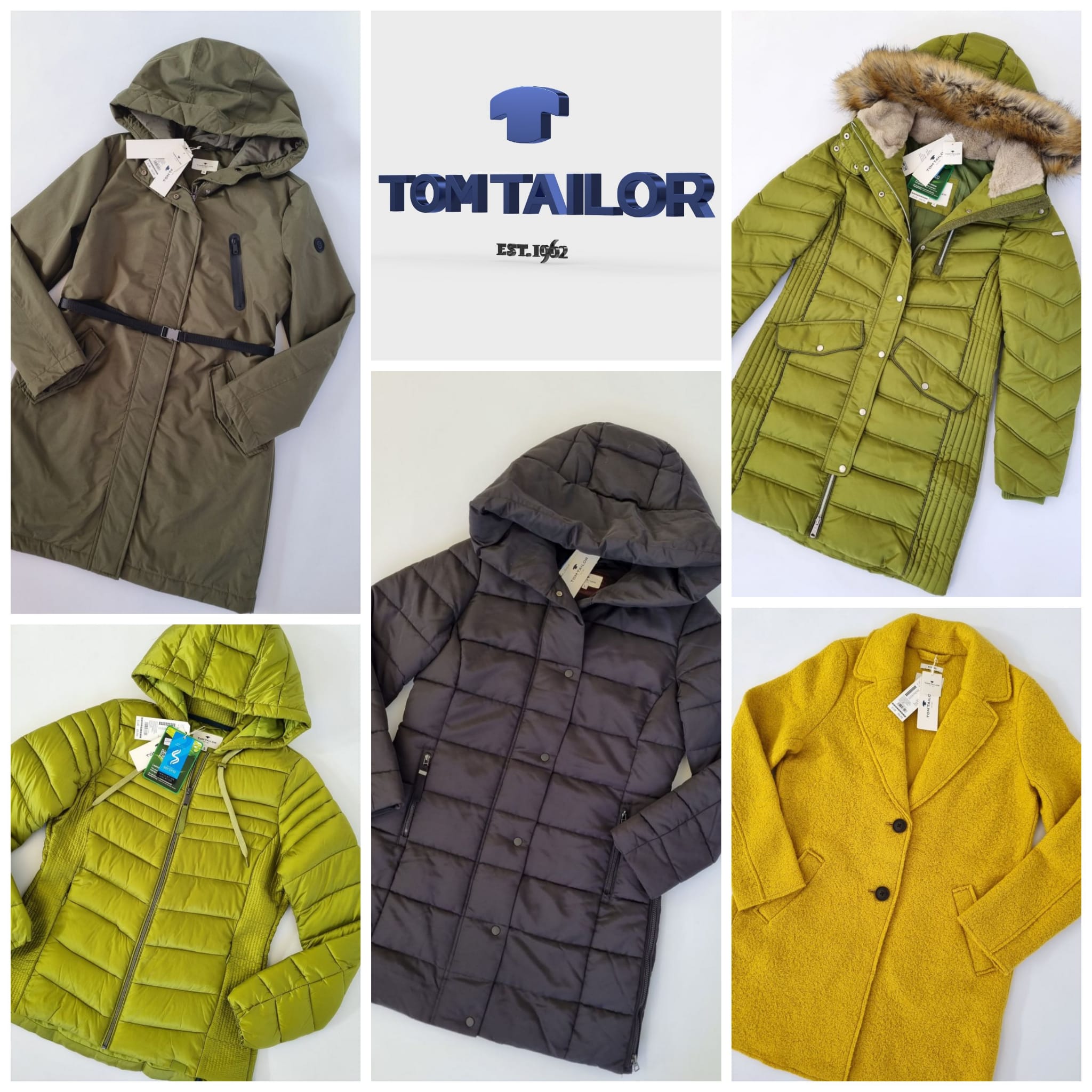 A mix of women's coats and jackets from Tom Tailor