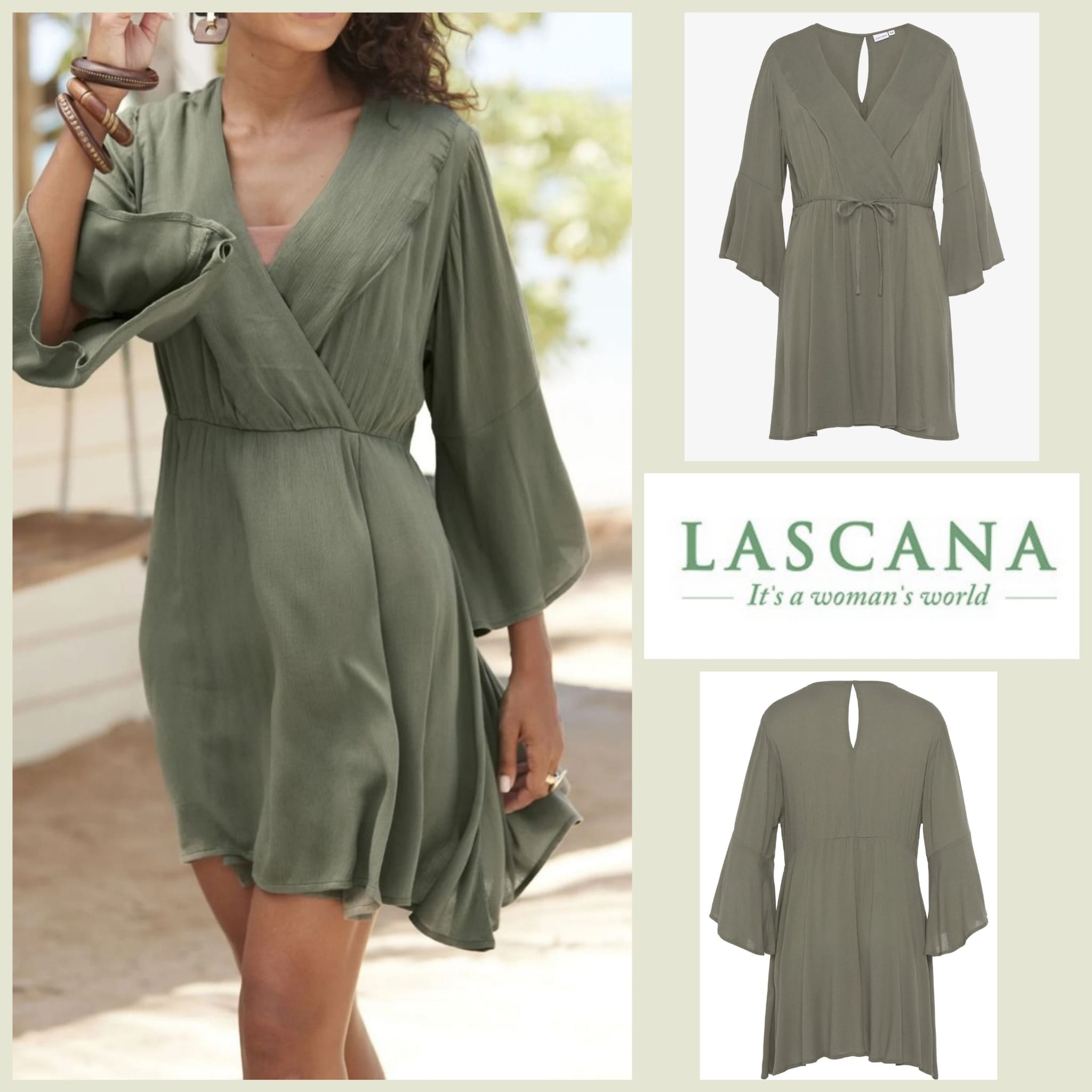 Summer short dress by Lascana