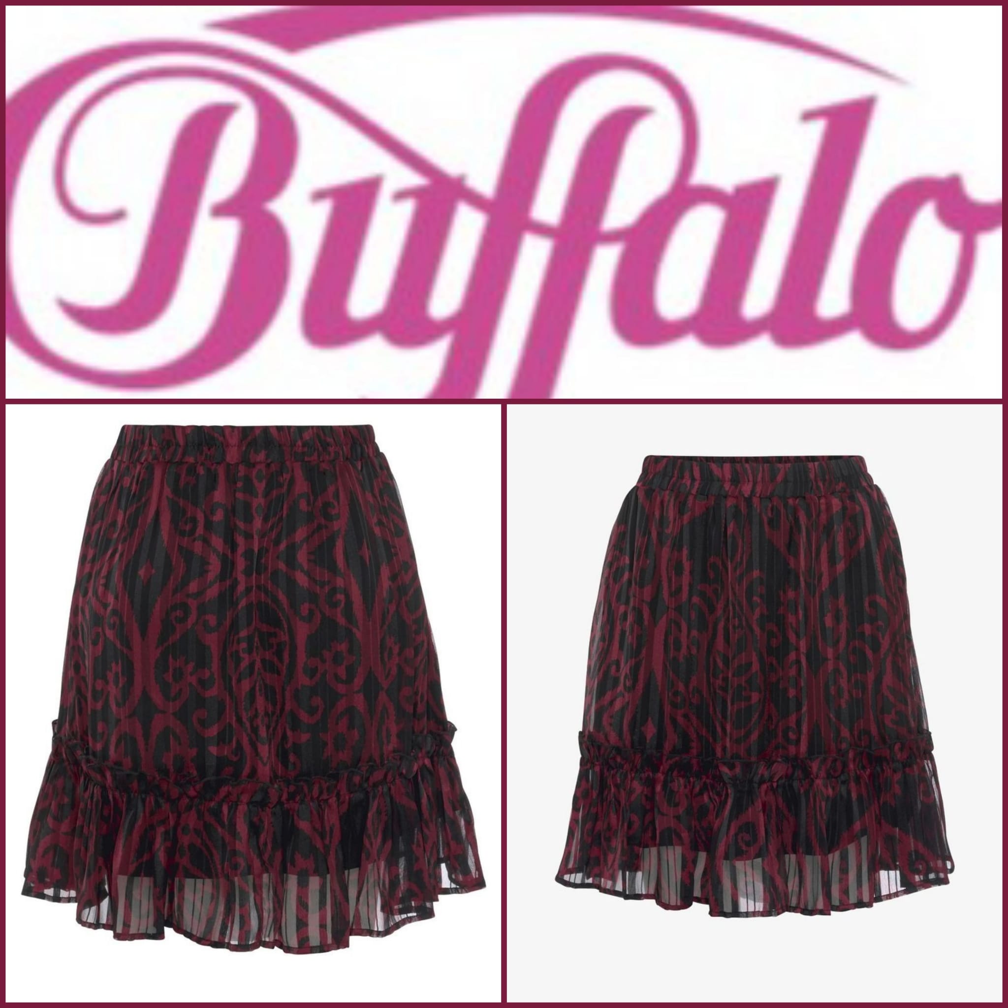 020130 Buffalo chiffon skirt