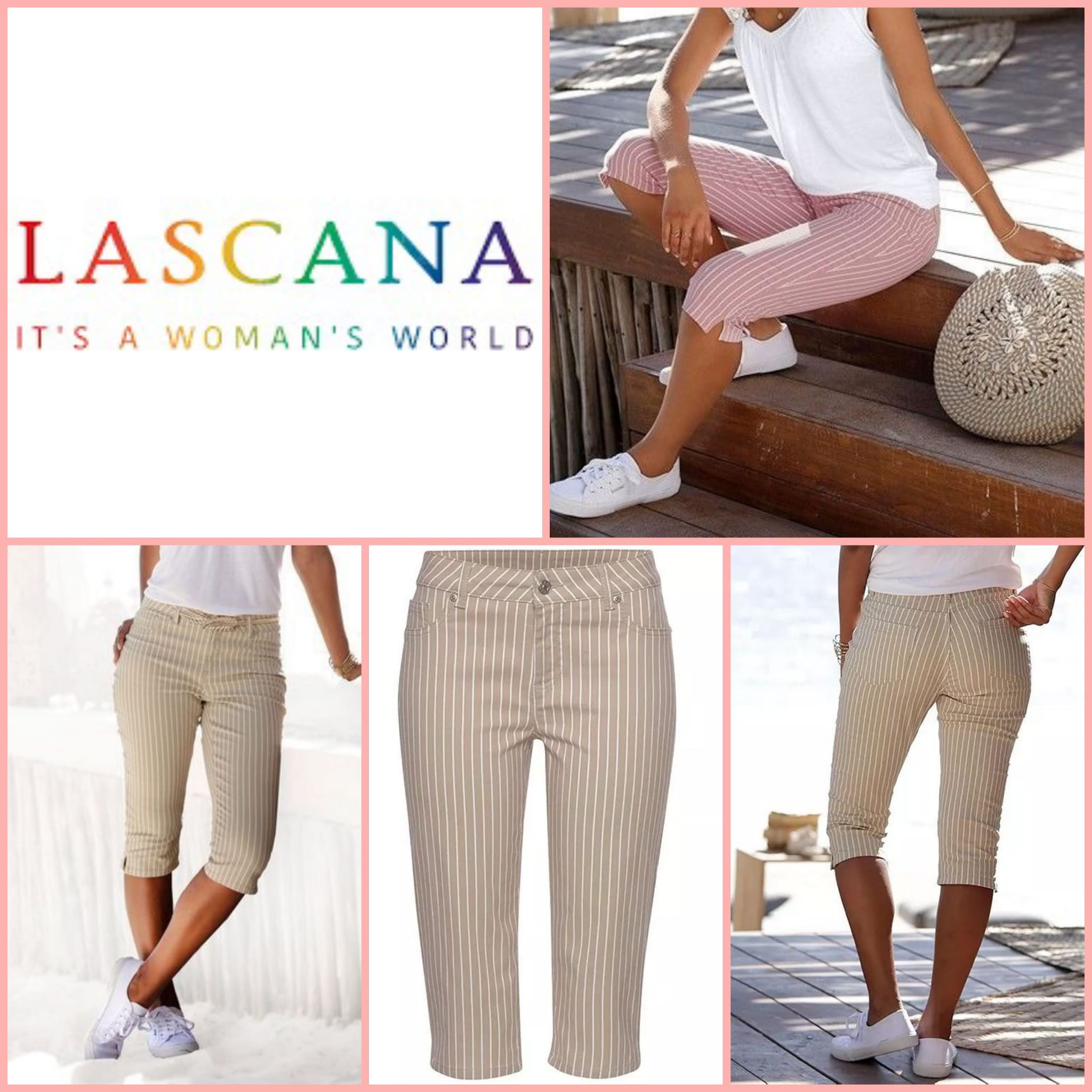020107 Women's stretch 3/4 trousers from Lascana