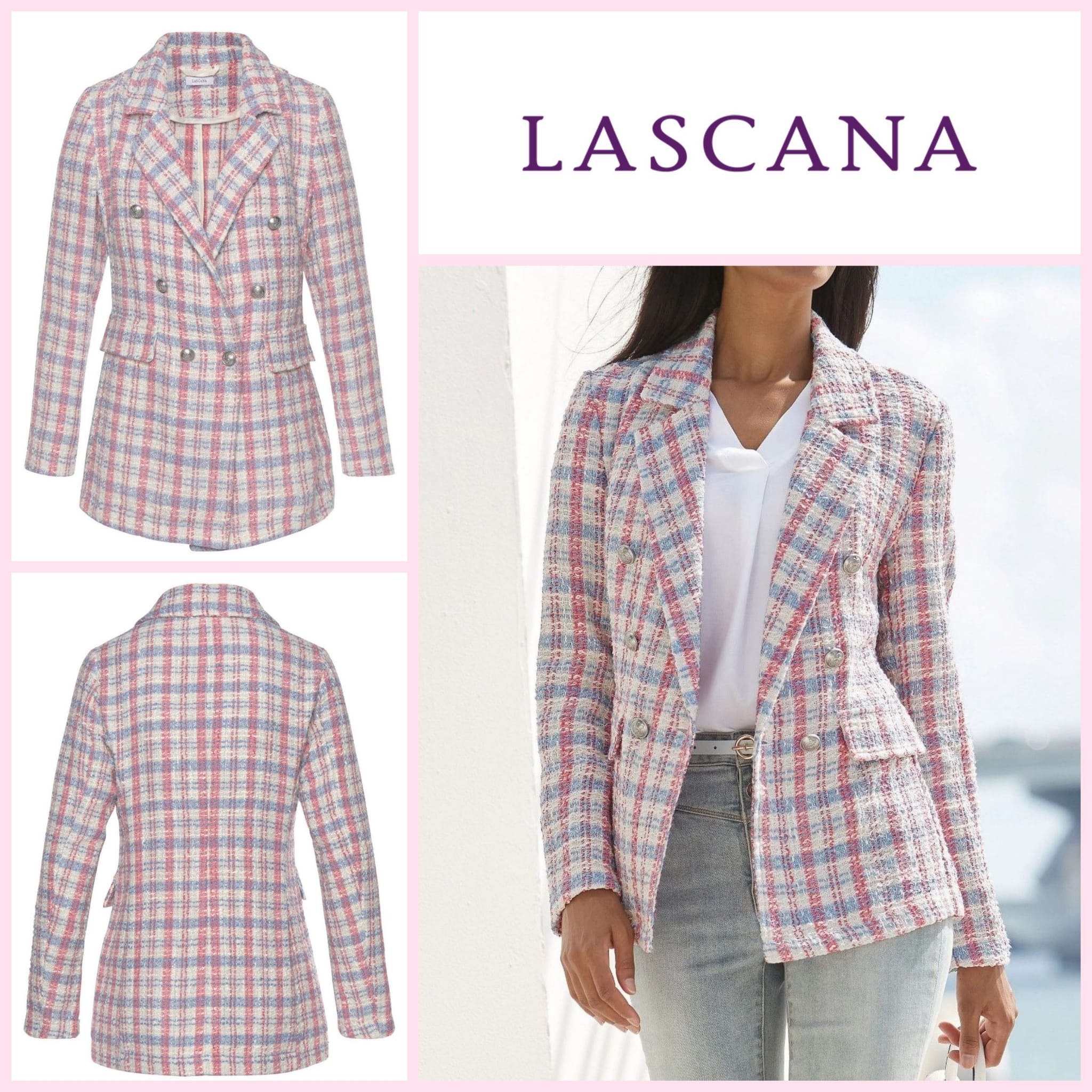 Women's checked jacket by Lascana