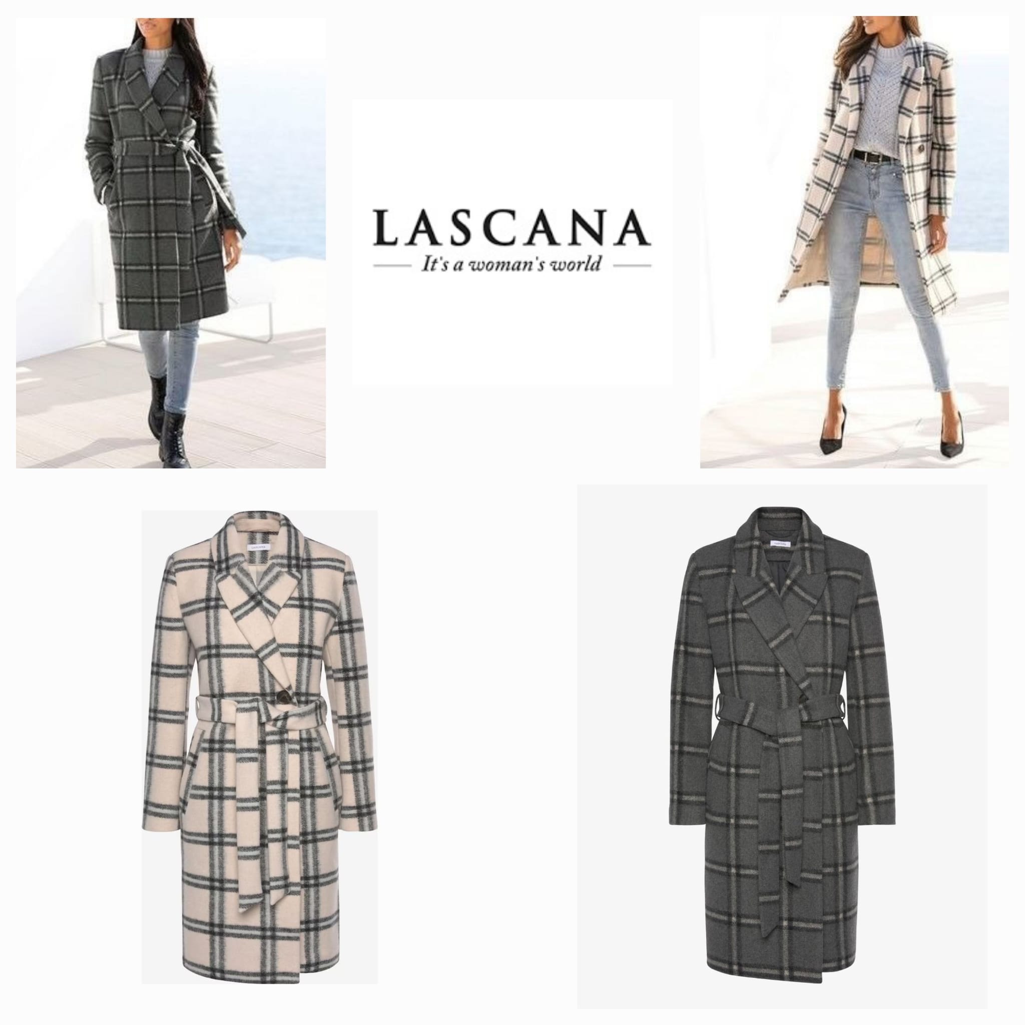 Manteau à carreaux pour femme par Lascana