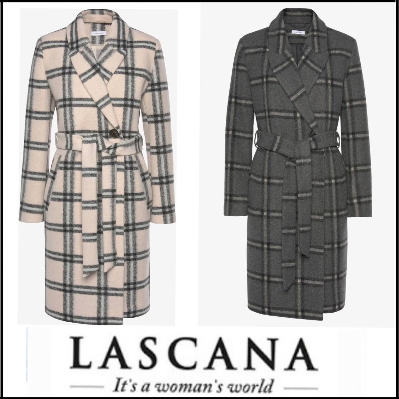 Women's checked coat by Lascana