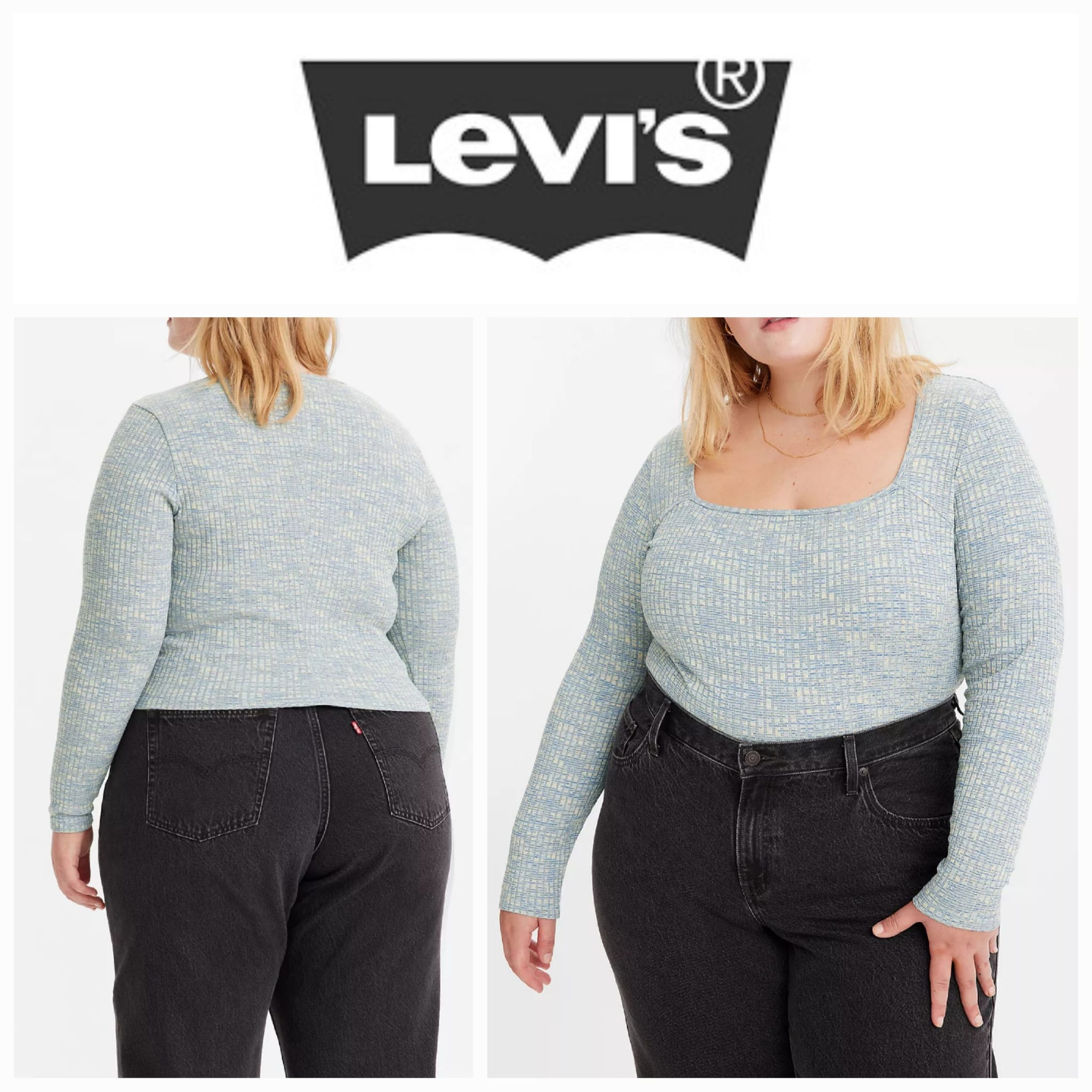 Langärmelige Damen-T-Shirts von Levi's Plus