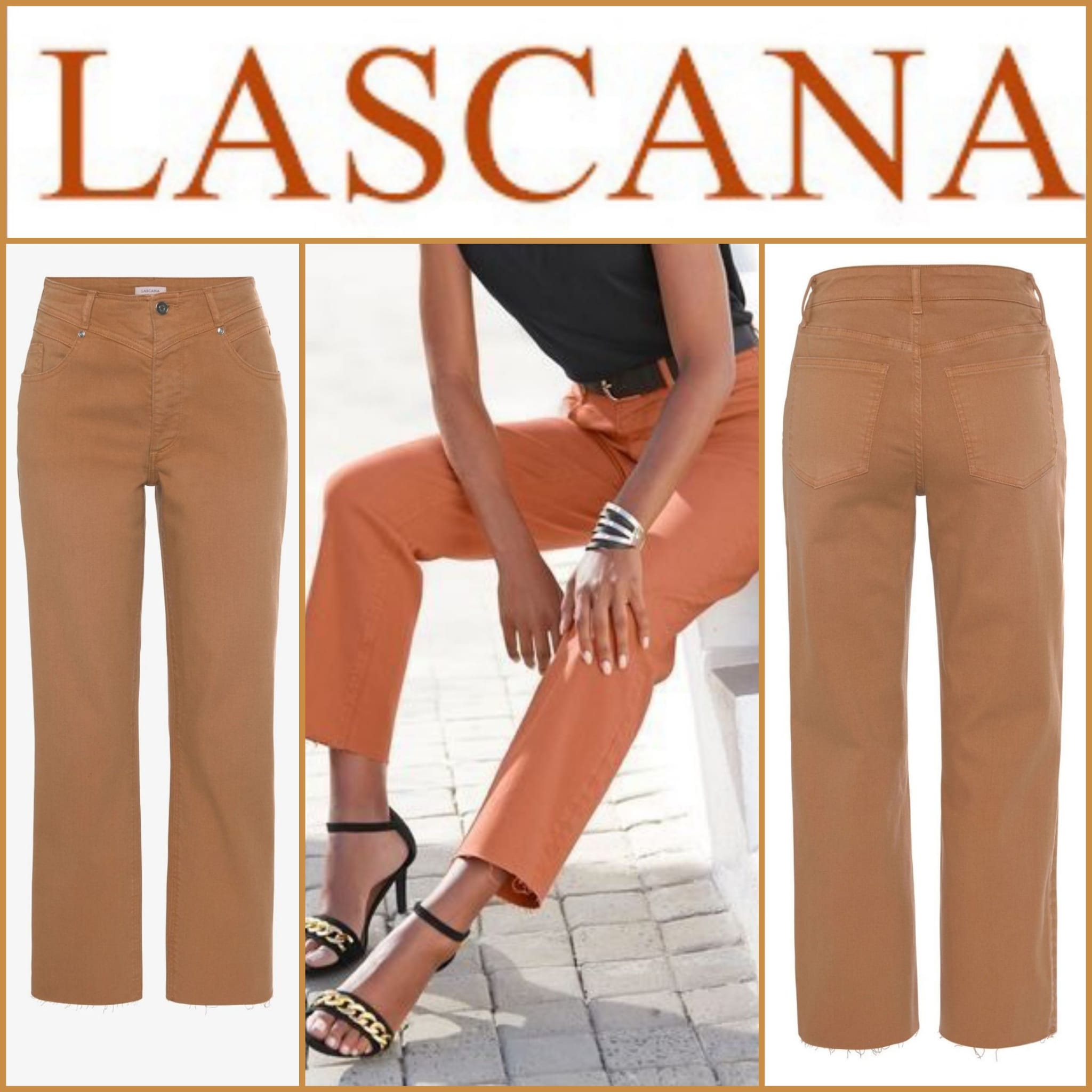 Damenjeans in Terrakotta von Lascana