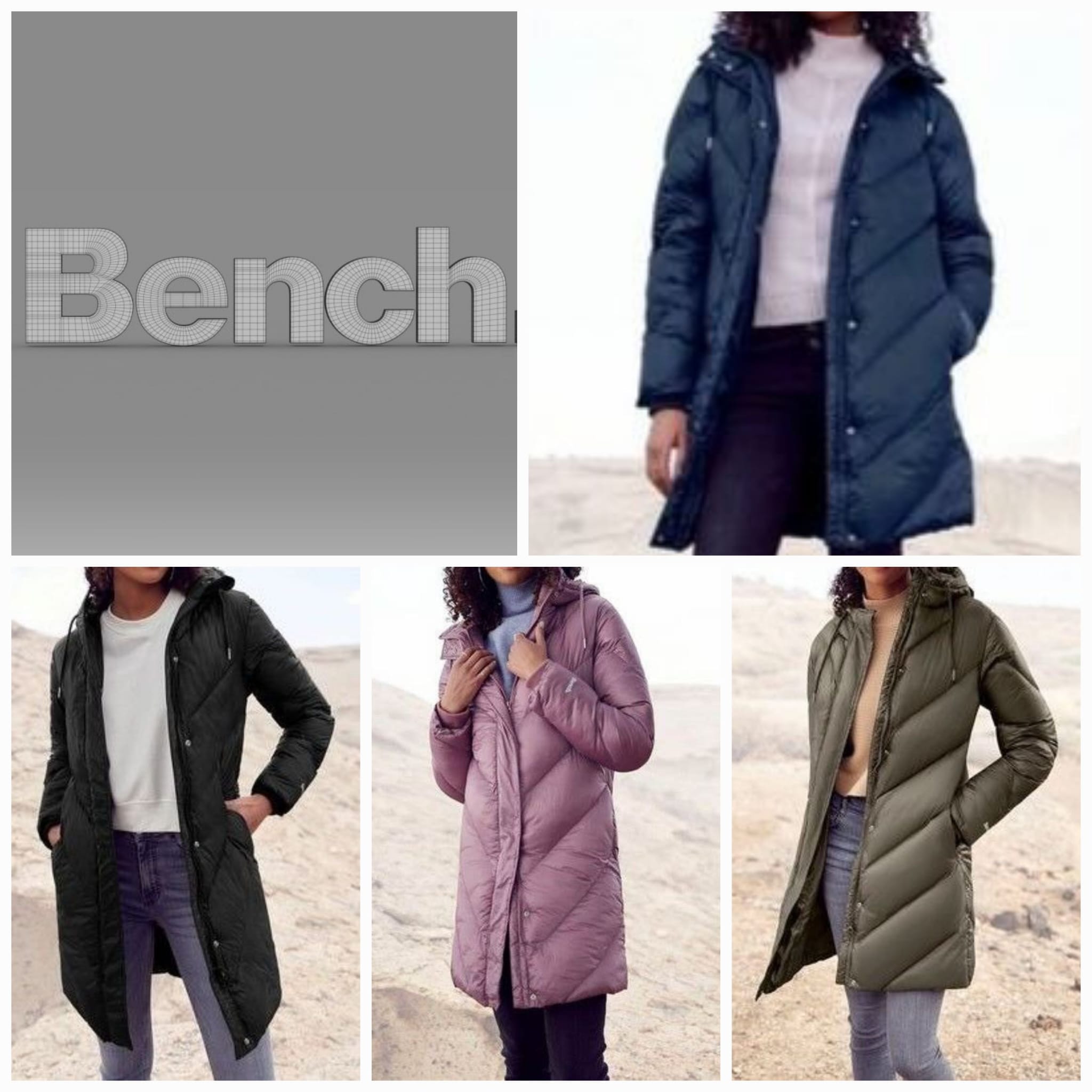 Женские стёганные пальто от Bench