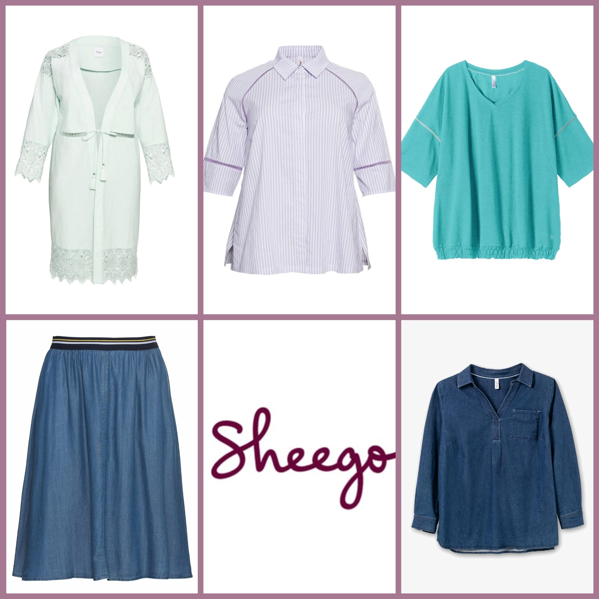 020193 Mix of women's clothing in large sizes from Sheego